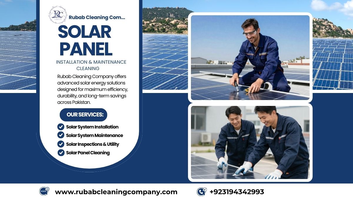 Solar panel installation and cleaning services